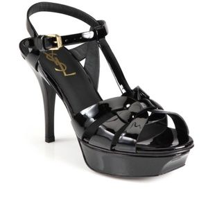 Saint Laurent Tribute 75 Patent Leather Platform